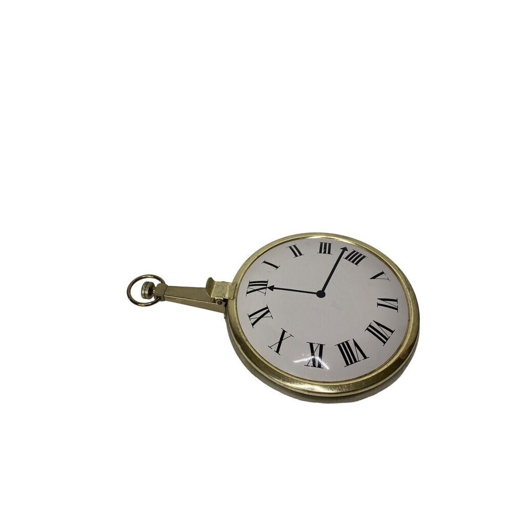 Vintage‎ Goldtone Silent Butler Crumb Catcher Watch Face made in Japan 8.5 in